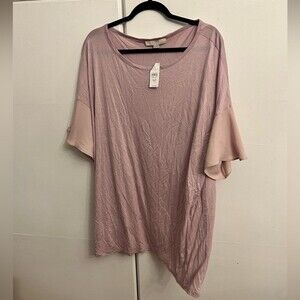 Loft Plus Size Pink Top